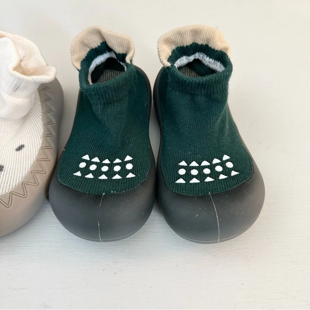 Bundle of 3 Knit Walking Sock Shoes 18-24 months
